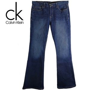 C K Flare FitStretch Dark Denim Jeans Women Sz29/8